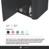 Caskvalley Modern Bathroom Vanity with Straight Fluted Design - Sink Included - 3 of 4