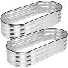 COZONY 8×4×2/4.5×2×1 FT Galvanized Raised Garden Bed, Large Metal Planter Box for Vegetables Flowers Fruits Outdoor - 2 of 4