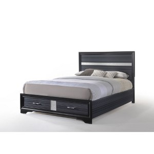 Queen Size Storage Bed with Two Drawers for Bedroom - 1 of 4