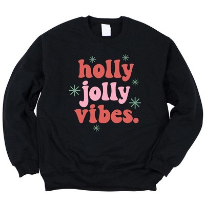Simply Sage Market Women's Graphic Sweatshirt Retro Holly Jolly Vibes