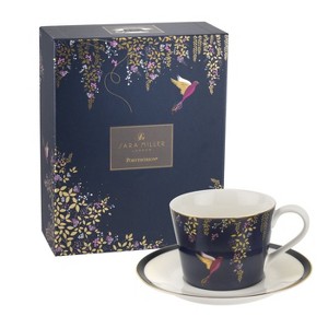 Portmeirion Sara Miller London Chelsea Teacup and Saucer - 8 Ounces - 1 of 4