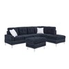 GDFStudio Alban Modern 102'' 4-Seater Chenille Upholstered Sectional Sofa with Reversible Chaise and Storage Ottoman - 4 of 4