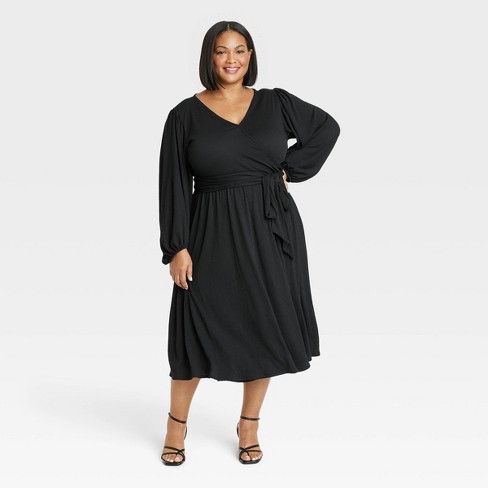 Women's Long Sleeve Wrap Dress - Knox Rose™ : Target