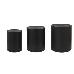NicBex Modern Round Coffee Table Set of 3 with Wood Frame for Living Room and Office - 1 of 4