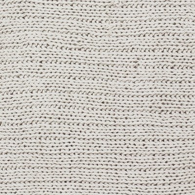 Ivory Cotton Knitted Reversible Throw Blanket 27" x 24.5"