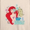 Women's - Disney Princess - Ariel Keep It Bubbly Lightweight French Terry Wide Neck Long Sleeve Shirt - 2 of 4