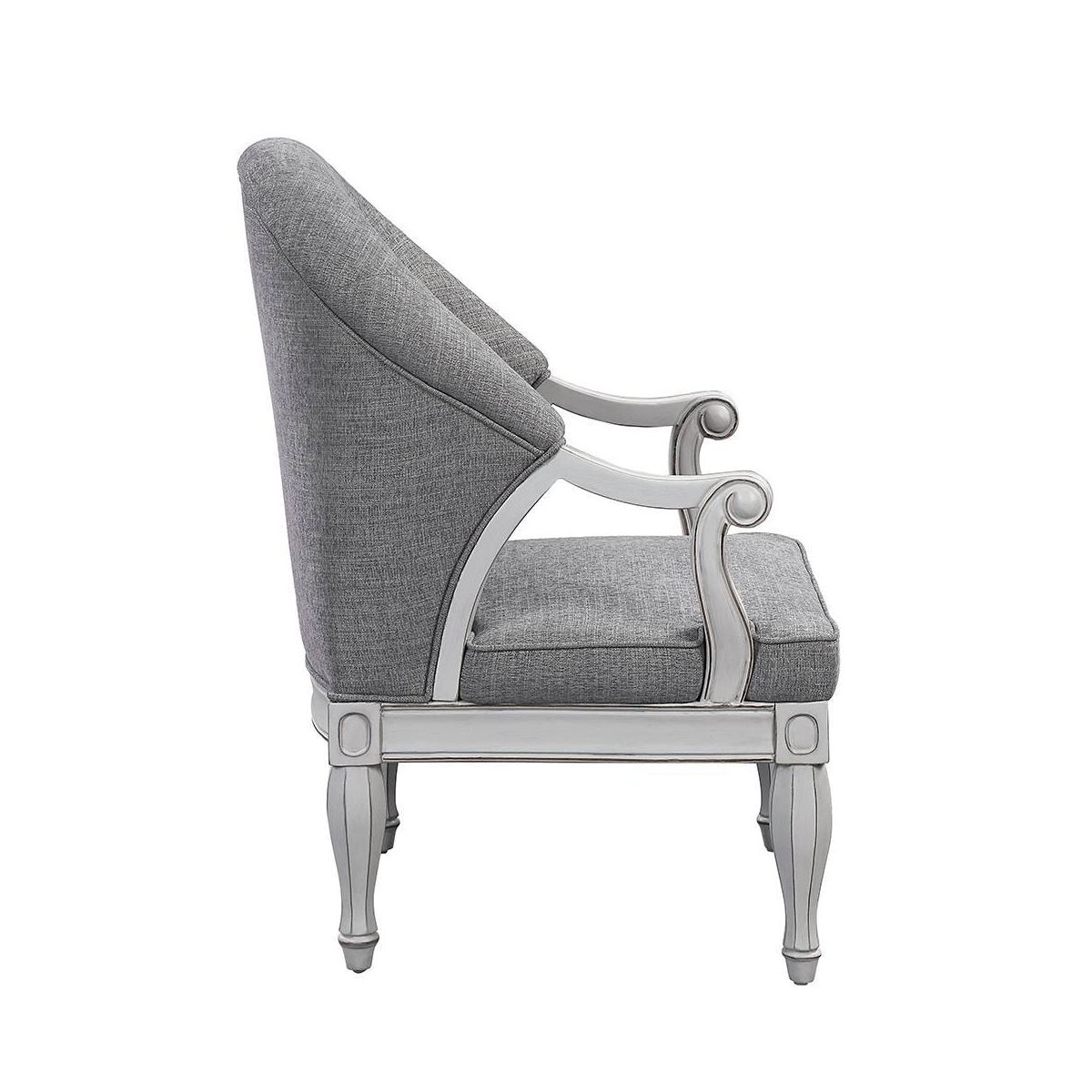 31" Florian Accent Chair: Tufted, Cotton Upholstery, No Assembly - Acme Furniture - thumbnail 3