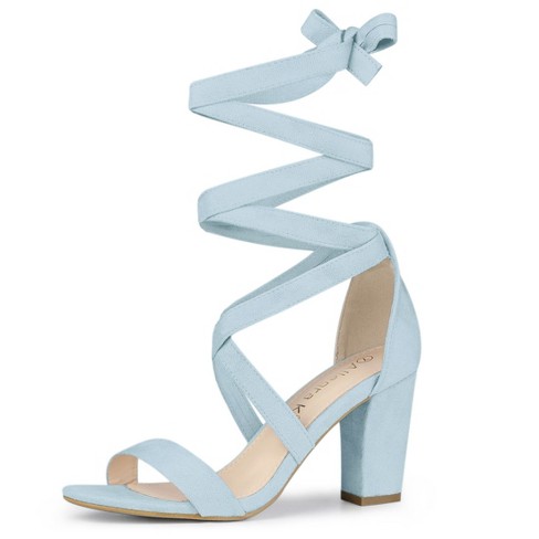 Light deals blue heels