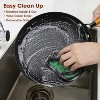 Non Stick Frying Pans 10inch Frying Pan Nonstick with Detachable Wooden Handle, Egg Pan Honeycomb Cast Iron Skillet Pan, Dishwasher Safe - 4 of 4