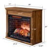 TOBILI 28 inch TV media entertainment center With electric fireplace - 3 of 4