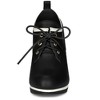 Allegra K Women's Platform Lace Up Chunky Heels Ankle Boots - 3 of 4