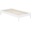AFI Furnishings Pasadena 14 in Twin Platform Bed Frame in White - 3 of 4