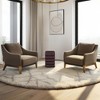 Royal Hampton 18" Side End Table | Sculptural Stacked Design | Acacia Wood - 2 of 4
