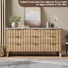 60.6" Wide Fluted Dresser with 9 Deep Drawers - Modern TV Stand & Chest for Bedroom, Living Room & Hallway - 4 of 4