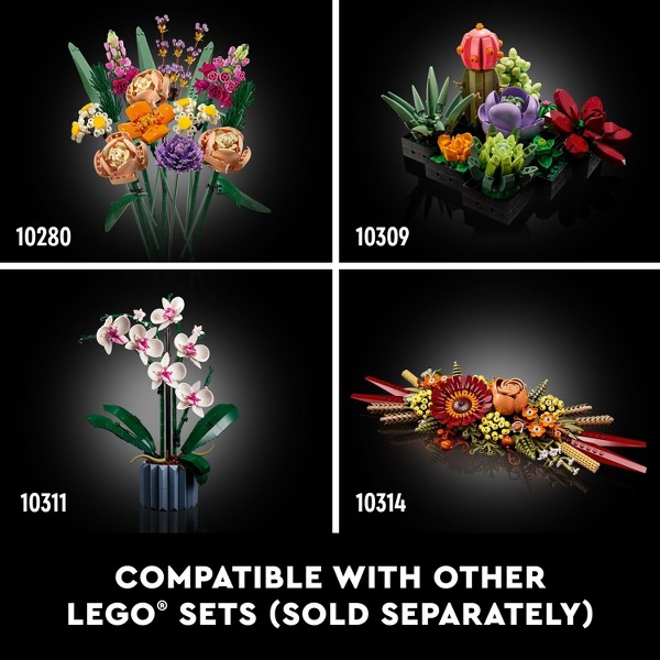 LEGO Icons Ramo de Flores Silvestres Flores artificiales 10313 7