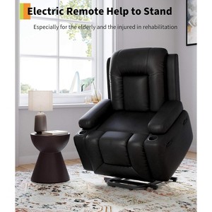 Oversized Power Lift Recliner Chair, Home Theater Seating with Lumbar Support, Adjustable Back and Legs, Elderly Power Recliner Chair for Living Room - 1 of 4