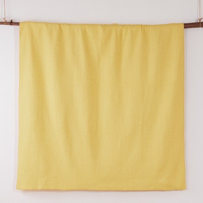 Yellow Cotton Twin Reversible Quilt Set with Sham