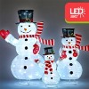 Joyfy Christmas Lights Outdoor, 3 Pcs 3D Collapsible Snowman Yard Lights with 270 LEDs for Garden Outdoor Christmas Decorations, Eve Night Decor - 4 of 4