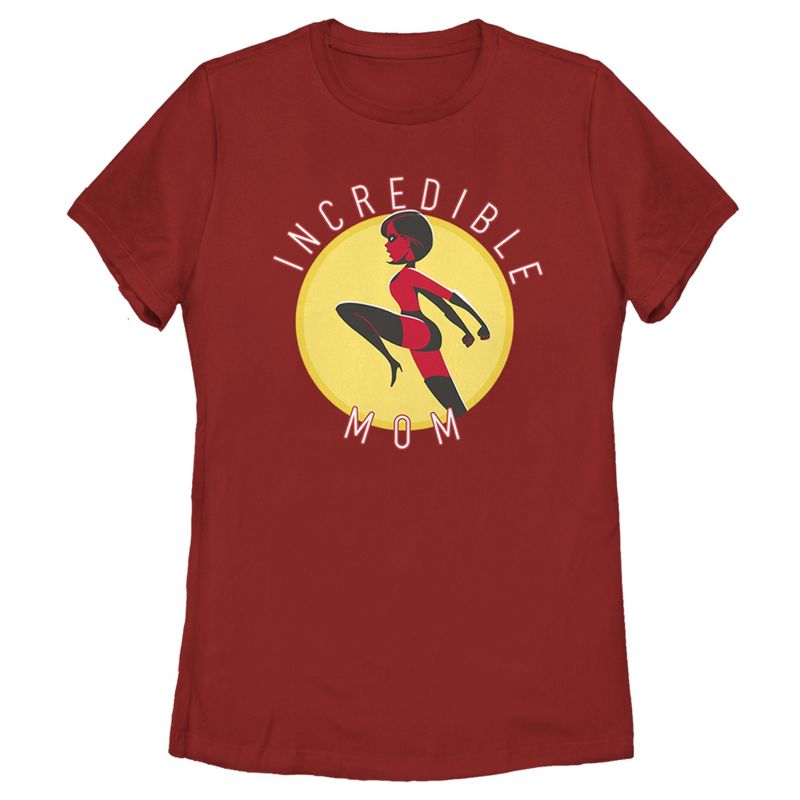 Women's The Incredibles 2 Incredible Mom Circle T-Shirt, 1 of 4