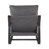 Sapphtopaz 1pc Accent Chair Upholstered Lounge Chair with Metal Frame, Sling Chair Living Room Chair Comfy Chair - 3 of 4