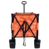 Grungis 480lbs Heavy Duty Folding Wagon Cart,All-Terrain Shopping Cart with Locking Brakes & Storage Pockets,Oversized Utility Cart for Camping - 4 of 4