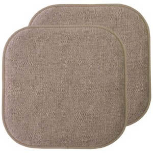 Alexis Memory Foam No Slip Back 16" x 16" Chair Pad Cushion by Sweet Home Collection® - 1 of 4