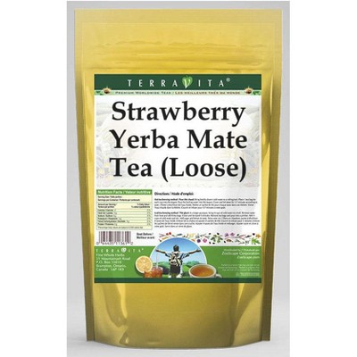 TerraVita Strawberry Yerba Mate Tea (Loose) (8 oz, ZIN: 558041, 1-Pack)