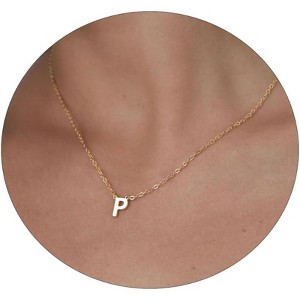 Delicate Heart Pendant Necklace, 14K Gold Plated Dainty Chain, Gift for Women - 1 of 4