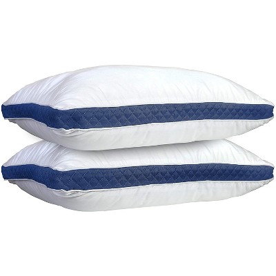 LDC Lux Decor Collection Gusseted Bed Pillows Set of 2