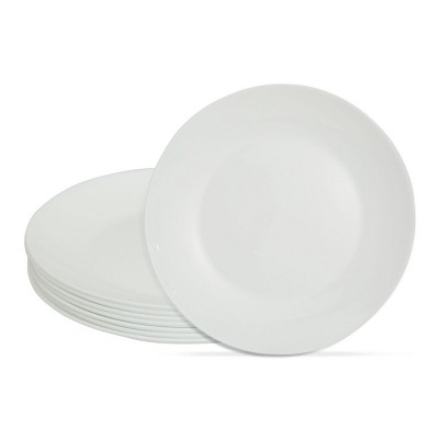 Juvale 8 Pack Round Dinner Plates, White Round Dinner Plates Bulk