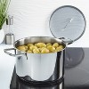 BergHOFF Helix Recycled 18/10 Stainless Steel Stockpots With Glass Lid - 2 of 4