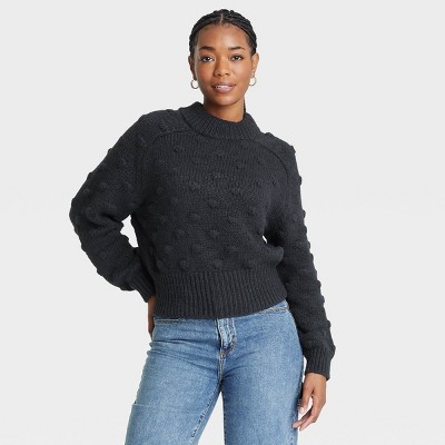 Women's Crewneck Bobble Pullover Sweater - Universal Thread™