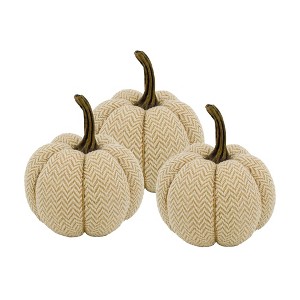 TopComfy Decorative Object Polka Dot Pumpkin Set Stylish Fall Decor for Harvest Festival Display, Off-White, 5.2"*5.2"*6" - 1 of 4