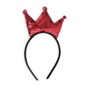 Unique Bargains Crown Sequins Headband for Halloween 1 Pc - 1 of 4