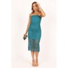 Petal and Pup Womens Candice Strapless Lace Midi Dress - 3 of 4