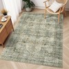 8x10 Area Rug – Large Vintage Distressed Washable Ultra-Thin Low Pile Non-Skid Stain-Resistant Non-Shedding Accent Carpet for Living Room,Taupe - 2 of 4