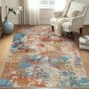 Abynow Geometric Modern Loomed Machine Washable Area Rug - 2 of 4
