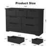 Nasitip 7 Drawer Dresser for Bedroom, Chest of Drawers with Handles, Wooden Organizer for Living Room Hallway - 3 of 4