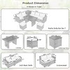 Outdoor 6-Piece All-Weather PE Rattan Wicker Sofa Set with Storage,Adjustable Seat And Tempered Glass Table-Maison Boucle - 2 of 4