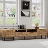 Grungis 2 Drawers TV Stand for TVs Up to 85 Inch,Console Table with 2 Cabinets and 2 Open Shelves for Bedroom,Living Room - 2 of 4