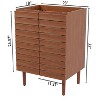 JONATHAN Y VAN1000 Aubert 20 in. W x 18 in. D x 33 in. H Thick Linear Slat Modern 2-Shelf Bath Vanity Cabinet Only (Sink Basin not Included) - 3 of 4