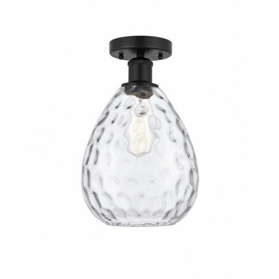Innovations Lighting Waverly 1 - Light Semi-Flush Mount in  Matte Black