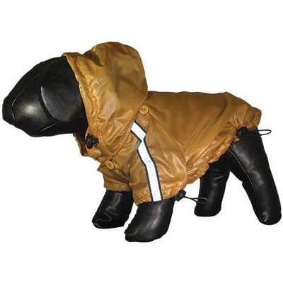 Pet Life  Reflecta-Sport Adjustable Reflective Weather-Proof Pet Rainbreaker Jacket Yellow-Large