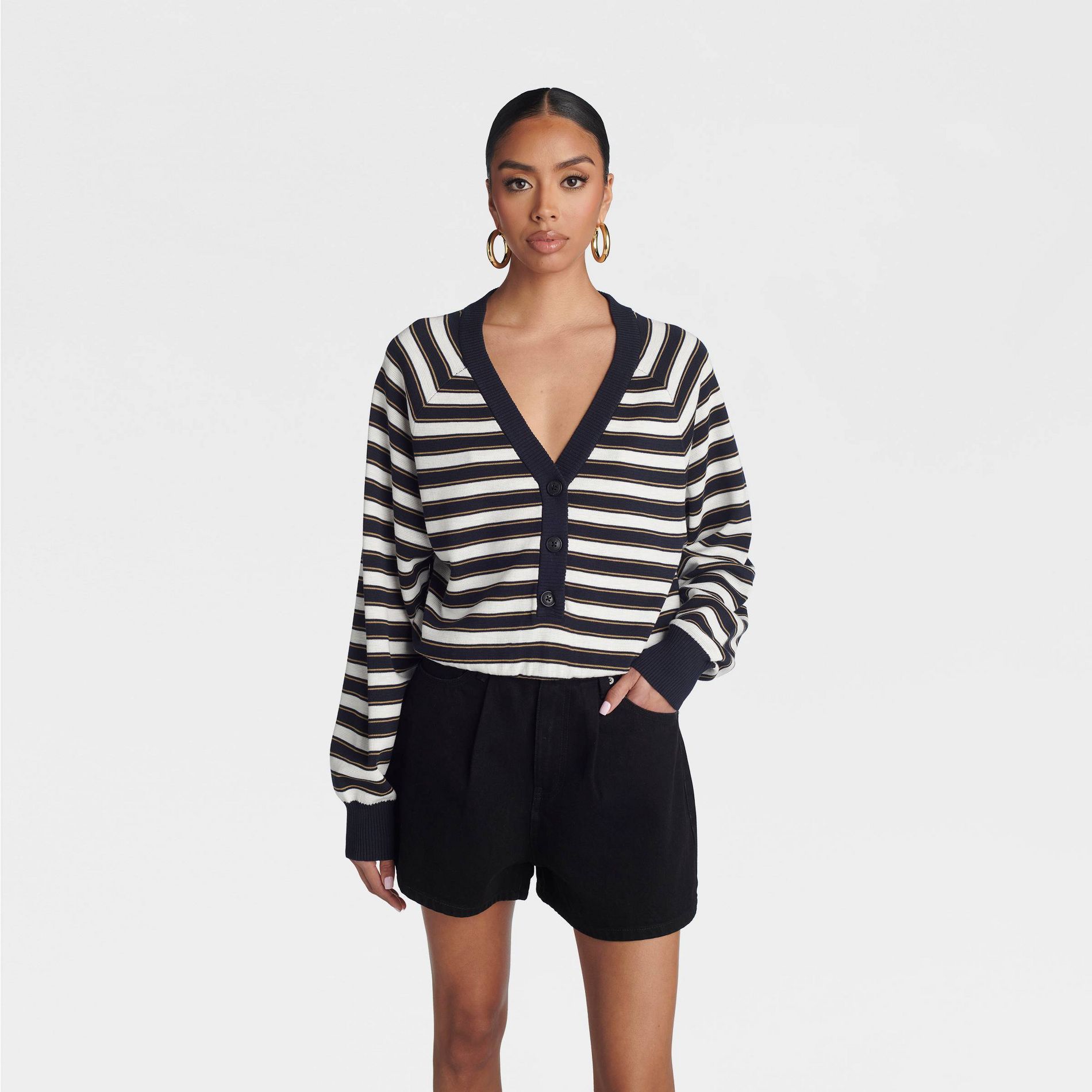 KBB by KAHLANA Women's 'The Cropped Bubble Sweater'