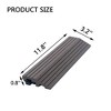 50 Pieces of 11.7" x 3.16" Textured Plastic Wood Deck Tiles for Outdoor Terrace Flooring, Light Gray - 4 of 4