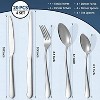 Aoibox 20-Piece Stainless Steel Flatware Set for 4, Includes Steak Knives, Dinner Forks, Spoons, Ideal for Home, Hotel Use, Mirror Polished Finish - 2 of 4