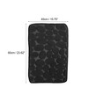 Unique Bargains Cobblestone Pattern Bathroom Rugs Polyester Bath Mat Machine Washable Black 23.62"x15.75" - 4 of 4