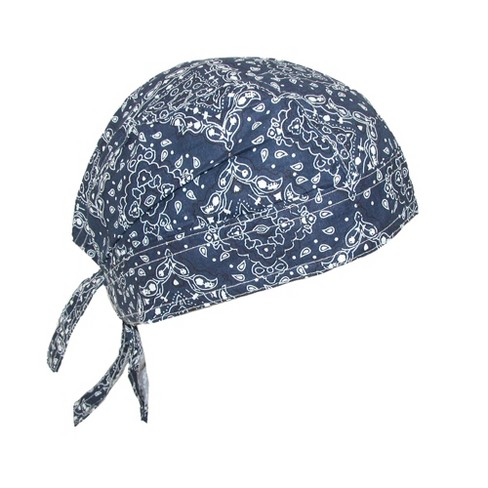 CTM Men's Cotton Unlined Paisley Biker Do Rag Cap - image 1 of 1