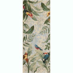 Unique Loom    Outdoor Botanical Chanticleer Area Rug - 1 of 4