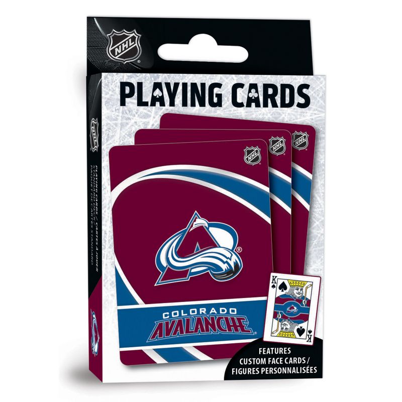 MasterPieces Officially Licensed NHL Colorado Avalanche Playing Cards - 54 Card Deck for Adults, 2 of 6
